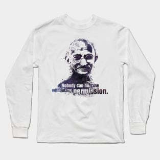 Gandhi quote Long Sleeve T-Shirt
